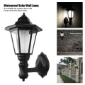 Miniatyrbillede 5 af 5: 2 stk. Solcelle-Væglamper Udendørs Led Retro Sekskantet Lampe