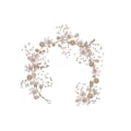 Miniatyrbilde 1 av 4: Bryllupshårpynt Gull Perle Hodebånd Brud Baby's Breath Krystall Hårranke For Prinsesse Blomst