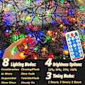 Miniatyrbild 3 av 5: Solcellsdrivna utomhus-fairylights 30m 50m Vattentäta