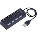 Pikkukuva 8 / 8: 2 kpl 4 USB-keskitin 4-porttinen datakeskitin USB-jakaja USB 2.0 -keskitin 4-porttinen datakeskitin USB-keskitin USB 2.0