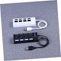 Miniatyrbild 4 av 8: 2st 4 USB Hub 4 Port Data Hub USB Splitter USB 2.0 Hub 4 Port Data Hub USB Hub USB 2.0