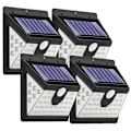 Miniatyrbillede 1 af 5: 4 stk. Udendørs Solcelle-Væglamper 3 Tilstande Trådløs IP65 Lampe