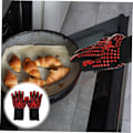 Miniatyrbild 3 av 8: Ugnsvante Mikrovågsugnsvante Handske för Matlagning Par Isolerade Silikonhandskar Grill