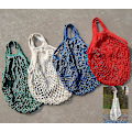 Miniatyrbillede 4 af 5: Filet De Courses Sac De Pommes De Terre En Ficelle Coton Bio Couleur, Tissu, Noir Cy-yuhao