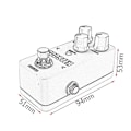 Miniatyrbild 2 av 5: Aluminium Fcp2 Mini Kompressorpedal för Gitarr Effekter