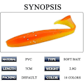 Miniatyrbilde 3 av 5: 100 stk Agnsatt Soft Bait Fiske Bar 7cm 2g