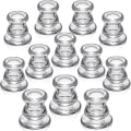 Miniatyrbilde 1 av 5: Lysestaker i bulk - 12 stk. Lysestaker for bordpynt - Tykke glasslysestaker for bryllup, fest og festivaldekorasjon-yu