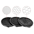 Pikkukuva 3 / 5: 210 mm Elinchrom-kiinnityksen heijastava diffuusori, varjostin, lampunvarjostin 10, 30 ja 50 kennoverkkojen kanssa Elinchrom-kiinnityksellä varustettuihin studiostrobe-salamavaloihin, ulkovaloihin ja Speedlite-laitteisiin