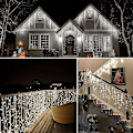Miniatyrbild 3 av 5: Julgransslingor för fönster 6x1m 300 LED 9 Färger Fjärrkontroll