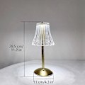 Miniatyrbillede 5 af 5: Krystal Bordlampe Nordisk Skørt Modellering Soveværelse Kreativ