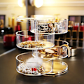 Miniatyrbild 3 av 5: Transparent förvaringsbox för hårtillbehör i fyra lager