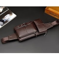 Miniatyrbild 3 av 4: Herrar Läder Axelväska, Bröst Axelväska, Vattentät Crossbody Väska