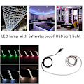 Miniatyrbilde 3 av 5: Ultra-lysende 1m SMD 3528 Vanntett 60 LED USB Stripe Lys