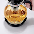Miniatyrbillede 2 af 5: Stor Klar Borosilikat Glas Tekande Rustfrit Stål Infuser 2300ml