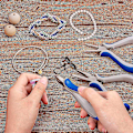 Miniatyrbilde 2 av 3: 3 stk smykke-tangsett Rund nese Sideklipp Wire Cutters