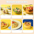 Miniatyrbillede 4 af 5: Køkken Gadget Værktøj Æggehvide Blomme Mixer Manuel Æggeblomme Albumin Blender Shaker Æg Pulleryellow1pcs
