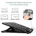 Miniatyrbillede 2 af 5: Laptop Stativ med 6 Justerbare Vinkler Foldbar Ergonomisk Holder
