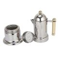Miniatyrbillede 3 af 4: Stål Espresso Kaffe Maskine Perkolator Inductionskomfur
