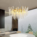 Miniatyrbillede 3 af 5: 60cm Unik Design Lysekrone Aluminium Led Nordisk Stil