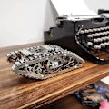 Miniatyrbild 3 av 5: DIY 3D Metallpussel Växlad Mekanisk Modell Monterad Metallhantverk Leksak | Modellbyggningssatser (Silver)