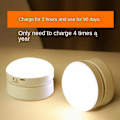 Miniatyrbillede 2 af 5: 360 Graders Drejelig LED Natlampe med Magnetisk Base (Hvidt Lys)