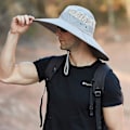 Pikkukuva 3 / 5: Super Laaja Reuna Bucket Hat Upf50+ Vedenkestävä Aurinkohattu Kalastukseen Vaellukseen Leirintään C01*light Grey