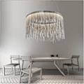 Miniatyrbillede 3 af 5: 1-lys 50 cm LED Pendellampe Design Chandelier Guld