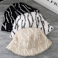 Miniatyrbillede 4 af 5: Mode Niche Stribet Bassinet Hat Tyk Fisker Kasket Vild Til Gadefotografering Khaki