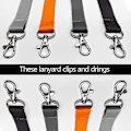 Miniatyrbild 3 av 3: 50 st Swivel Nyckelringar Spännen Trigger Snap Hooks D-Ring