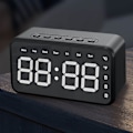 Miniatyrbild 3 av 5: Spegels Digital Väckarklocka Vattentät Trådlös Bluetooth-högtalare Väckarklocka