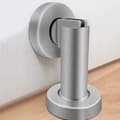 Miniatyrbillede 4 af 5: Magnetisk Dørstopper, Børstet Rustfrit Stål Moderne Solid Rigid Dørstopper Sort 1 stk