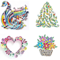 Pikkukuva 4 / 4: Paper Quilling -setti 20 osaa, DIY-käsintehtyjä käsitöitä, taidetta ja käsitöitä