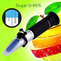 Miniatyrbilde 1 av 5: Bærbar 0-32% Brix Vørter Refraktometer Fruktjuice Test
