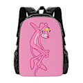 Pikkukuva 2 / 4: Pink Panther -reppu 3D-painatus, kepulainen leopardi, tytöille ja pojille, matkareppu, peruskoulu ja yläkoulu, koululaukku 20