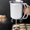 Miniatyrbillede 3 af 5: Kagedej Dispenser, Perfekt Værktøj, Håndholdt Rustfrit Stål Dej Dispenser Blandingsdej Dispenser (farve: sølv) (1 stk)