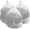 Miniatyrbilde 1 av 4: Mesh Vaskerompose 3-pakke Stor Vaskemaskin Hvit Pose