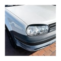 Miniatyrbild 5 av 5: För Golf4 Mk4 Iv 1997-2005 Blank Svart Frontstrålkastare Skydd Garnityr Strip Eyebrow Cover Trim Stick