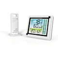 Miniatyrbillede 1 af 5: Trådløs Vejrstation Med Indendørs Udendørs Sensor Hygrometer Digital Termometer