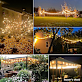Miniatyrbild 5 av 5: LED-kula Fairy String Lights G40 för utomhus Warm white 10 lights
