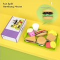 Miniatyrbild 5 av 5: Leksak Matset för Barn - Falsk Mat Leksak för Småbarn - Kökstillbehör - Hamburger & Sandwich Leksaker för Pojkar & Flickor - 9 delar
