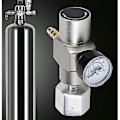 Pikkukuva 5 / 5: CO2-paineensäädin, 2-in-1 Mini CO2-kaasupaineensäädin Soda-paineen mittarilla ja 3/8 tuuman TR21.4-sovittimella Sodastreamille