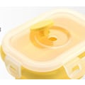 Pikkukuva 4 / 5: Silikoninen Lounasrasia Taittuva Ruokakontti Bento Keltainen