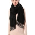 Miniatyrbilde 3 av 5: Kvinners tykk, myk kashmirull pashmina sjal wrap skjerf - varm ensfarget stole