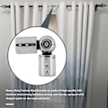 Miniatyrbild 3 av 5: Hinged Elbow Connector Gardinstångshörnskoppling Elbow Connector För Erkerfönster Gardinstänger, Si