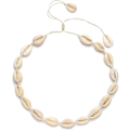 Miniatyrbillede 1 af 5: Htooo Cowrie Shell Choker Halskæde til Kvinder Puka Shell Halskæde Snøret Seashell Halskæde Hawaiiansk Strand Smykker