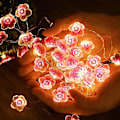 Miniatyrbild 5 av 5: Solcellsdrivna Körsbärsblomstringar Strängljus 4m 40led Utomhus Vattentät