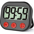 Miniatyrbillede 1 af 5: Køkken Timer, Digital Synlig Timer Magnetisk Ur Stopur Nedtællingstimer