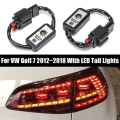 Miniatyrbillede 2 af 4: Til Golf 7 2012-2018 Dynamisk LED Baglygte Tilføjelsesmodul Kabel Ledningsnet Blinklysindikator Venstre Højre Baglygte Sort