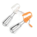 Miniatyrbillede 1 af 5: Håndmixer i rustfrit stål, manuel roterende æggepisker, mælkepisker, mælkeskummer, blender, køkkenredskab