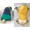 Miniatyrbillede 3 af 4: Lynlås Hættetrøje til kæledyr Hund Kat Tøj Varmt Hættetrøje L Gul